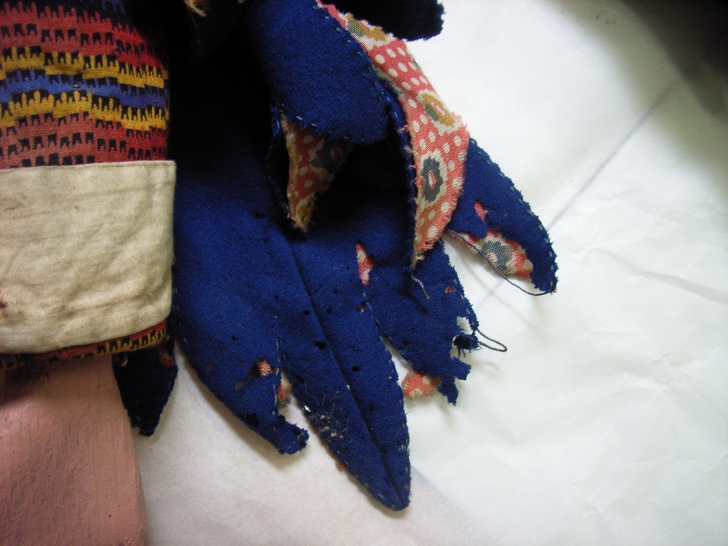 Interno della manica destra prima del restauro